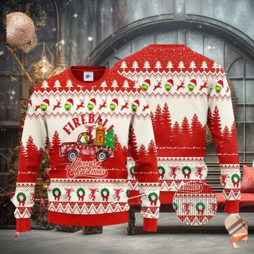 Fireball Grinch Merry Christmas 3D Ugly Christmas Sweater Unisex Sweater Christmas Gift