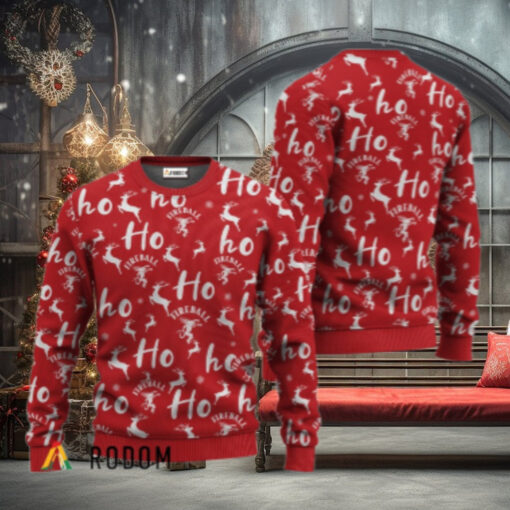 Fireball Ho Ho Ho Christmas Sweater