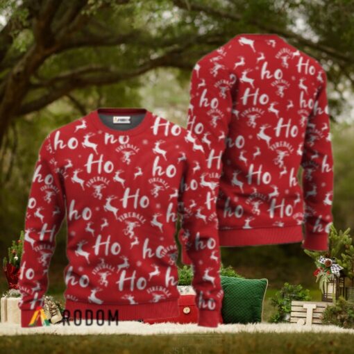 Fireball Ho Ho Ho Christmas Sweater