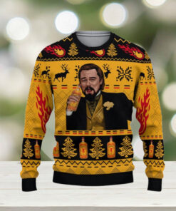 Fireball Merry Christmas Ugly Sweater, Fireball Men Sweater, Whiskey Gift, Best Gift For Christmas