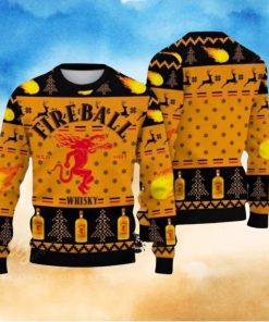Fireball Whicky Lover Ugly Christmas Sweater