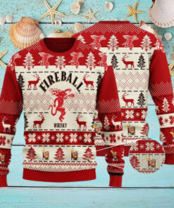 Fireball Whisky Christmas Sweater