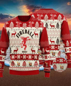 Fireball Whisky Christmas Sweater