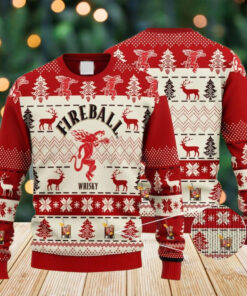 Fireball Whisky Ugly Christmas Sweater, Fireball Christmas Sweater, Drinking Sweater For Women Men Kid