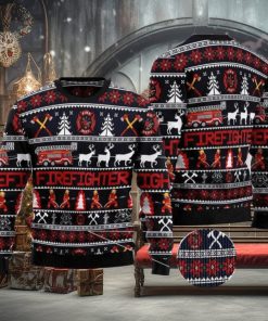 Firefighter Christmas Special Ugly AOP Sweater For Thanksgiving