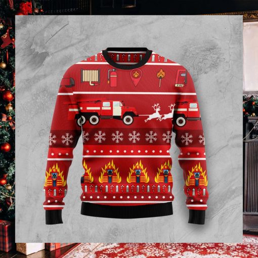 Firefighter Christmas Ugly Christmas Sweater