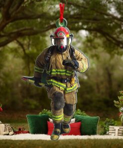 Firefighter Custom Photo Acrylic Ornament