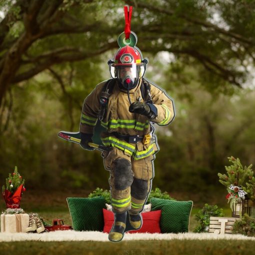 Firefighter Custom Photo Acrylic Ornament