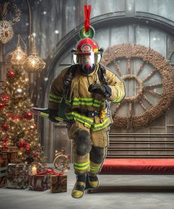 Firefighter Custom Photo Acrylic Ornament