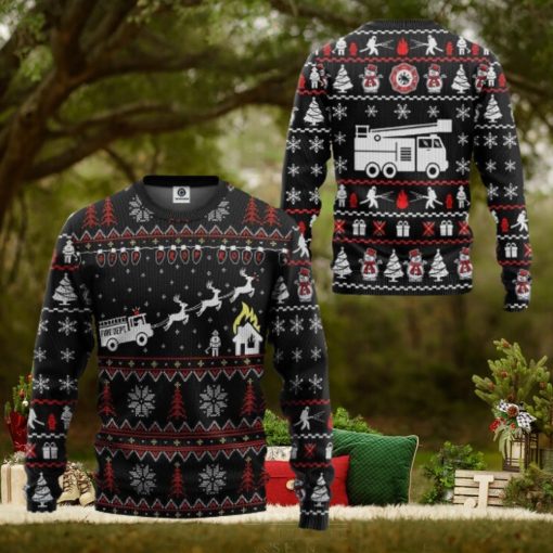 Firefighter FIRE DEPT SweaApparel Ugly Christmas Sweater Gift For Men Women