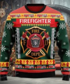 Firefighter Fire Dept Xmas Ugly Sweater