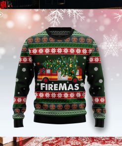 Firefighter Firemas Christmas Ugly Christmas Sweater