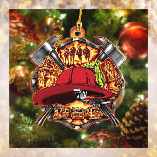 Firefighter Flat Ornament