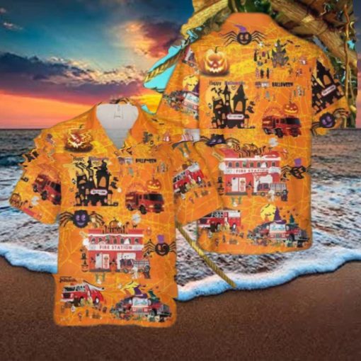 Firefighter Halloween Hawaiian Shirt