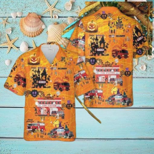 Firefighter Halloween Hawaiian Shirt