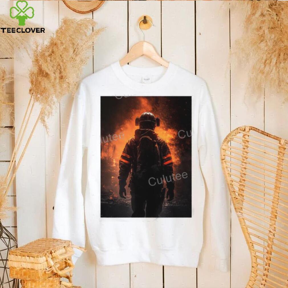 Firefighter In The Flames Shirt Firefighter In The Flames Shirt