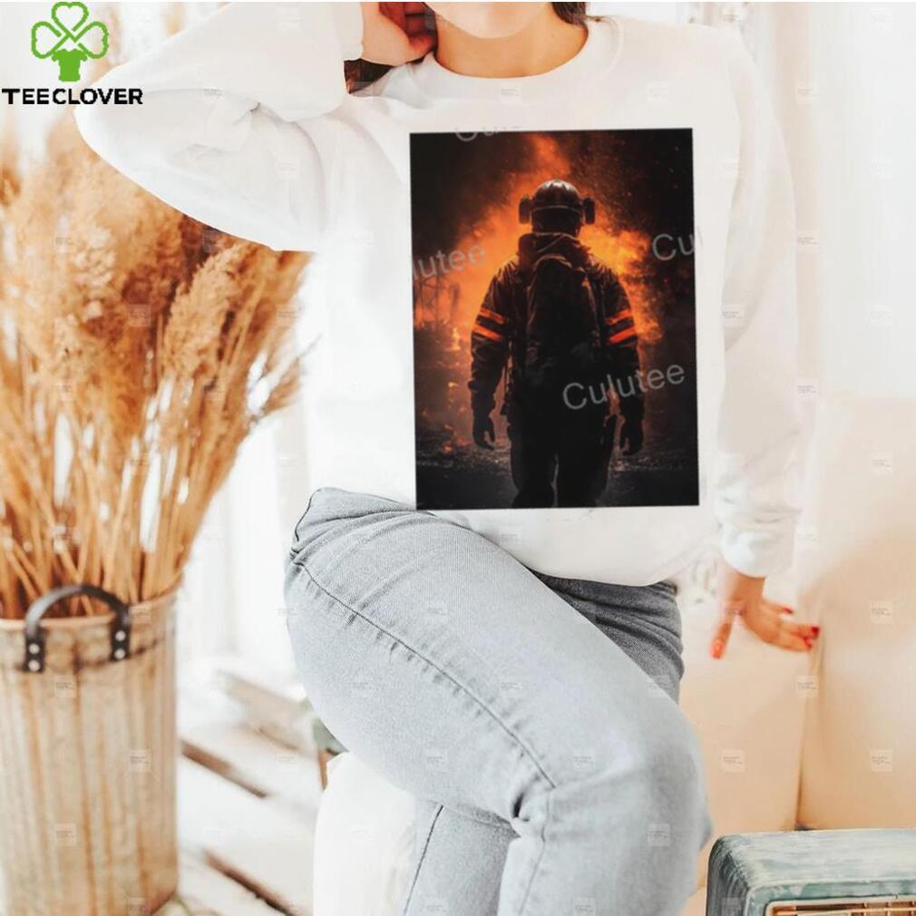 Firefighter In The Flames Shirt Firefighter In The Flames Shirt