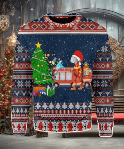 Firefighter Presents Christmas Tree Ugly Christmas Sweater Xmas Gift Men And Women Christmas Sweater