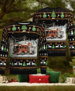 Firefighter Santa Ugly Christmas Sweater