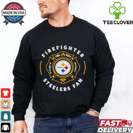 Firefighter Steelers fan 2D T shirt