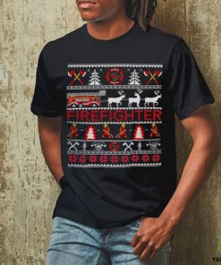 Firefighter Ugly Christmas Sweater Tee Gifts 228 hoodie, sweater, longsleeve, shirt v-neck, t-shirt