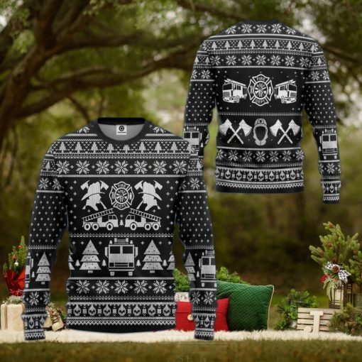 Firefighter Ugly Sweater Best Gift For Christmas