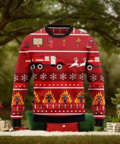 Firefighter Ugly Sweater For Special Gift Christmas