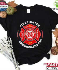 Firefighter always ready Cornhuskers fan shirt