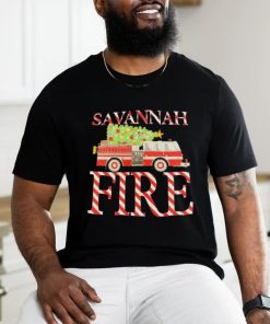 Firetruck Savannah Fire Christmas hoodie, sweater, longsleeve, shirt v-neck, t-shirt