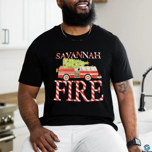 Firetruck Savannah Fire Christmas hoodie, sweater, longsleeve, shirt v-neck, t-shirt