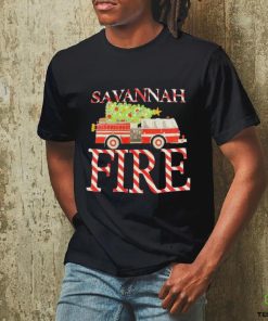 Firetruck Savannah Fire Christmas hoodie, sweater, longsleeve, shirt v-neck, t-shirt