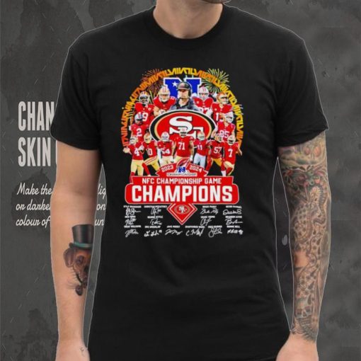 Fireworks 2023 2024 NFC Championship game Champions San Francisco 49ers shirt