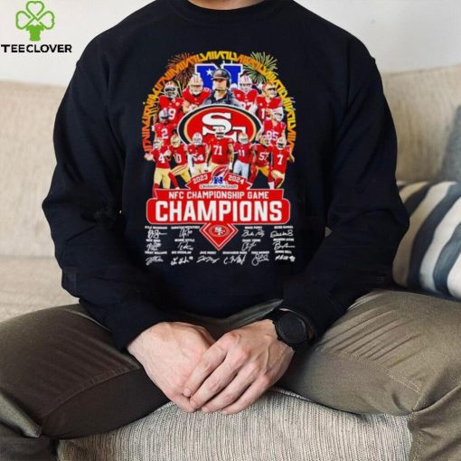 Fireworks 2023 2024 NFC Championship game Champions San Francisco 49ers shirt