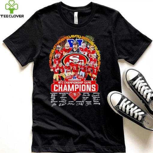 Fireworks 2023 2024 NFC Championship game Champions San Francisco 49ers shirt