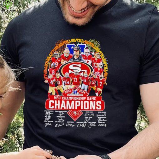 Fireworks 2023 2024 NFC Championship game Champions San Francisco 49ers shirt