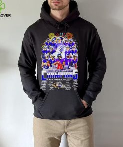 Fireworks 2023 AFC Championship Game Champions Baltimore Ravens signatures hoodie, sweater, longsleeve, shirt v-neck, t-shirt