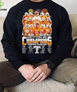 Fireworks 2023 Cheez It Citrus Bowl Champions Tennessee Volunteers signatures hoodie, sweater, longsleeve, shirt v-neck, t-shirt