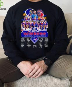 Fireworks 23 24 AFC Wild Card Winners Houston Texans signatures hoodie, sweater, longsleeve, shirt v-neck, t-shirt