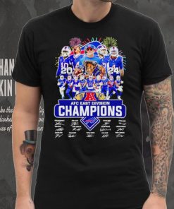 Fireworks Buffalo Bills 2024 AFC East Division Champions signatures hoodie, sweater, longsleeve, shirt v-neck, t-shirt