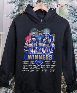 Fireworks Buffalo Bills 23 24 AFC East Divisional Playoff winners signatures shirt