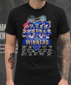 Fireworks Buffalo Bills 23 24 AFC East Divisional Playoff winners signatures hoodie, sweater, longsleeve, shirt v-neck, t-shirt