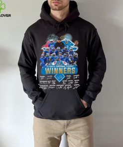 Fireworks Detroit Lions 23 24 NFC North Divisional Playoff winners signatures hoodie, sweater, longsleeve, shirt v-neck, t-shirt