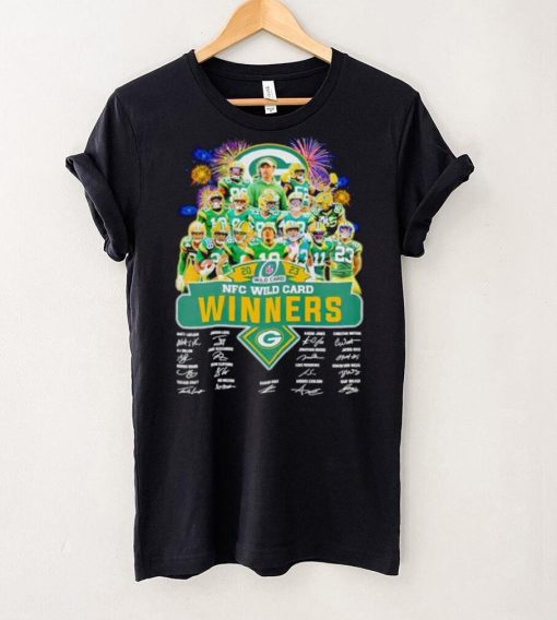 Fireworks Green Bay Packers 2023 NFC Wild Card winners signatures hoodie, sweater, longsleeve, shirt v-neck, t-shirt