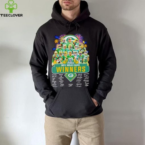 Fireworks Green Bay Packers 2023 NFC Wild Card winners signatures hoodie, sweater, longsleeve, shirt v-neck, t-shirt