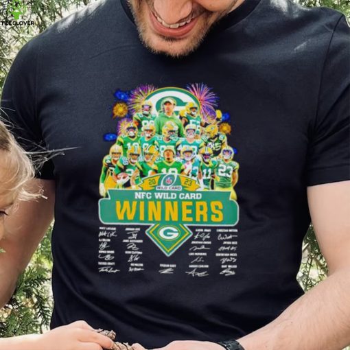 Fireworks Green Bay Packers 2023 NFC Wild Card winners signatures hoodie, sweater, longsleeve, shirt v-neck, t-shirt