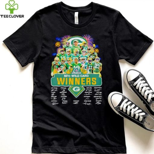 Fireworks Green Bay Packers 2023 NFC Wild Card winners signatures hoodie, sweater, longsleeve, shirt v-neck, t-shirt