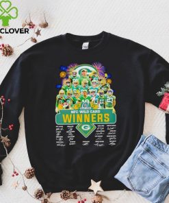 Fireworks Green Bay Packers 2023 NFC Wild Card winners signatures hoodie, sweater, longsleeve, shirt v-neck, t-shirt