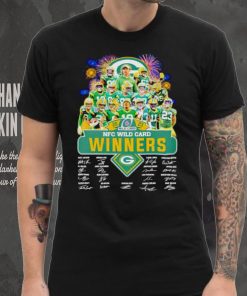 Fireworks Green Bay Packers 2023 NFC Wild Card winners signatures hoodie, sweater, longsleeve, shirt v-neck, t-shirt