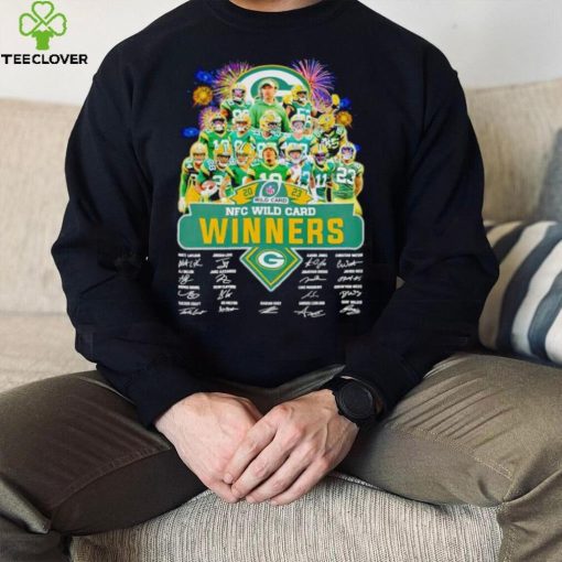 Fireworks Green Bay Packers 2023 NFC Wild Card winners signatures hoodie, sweater, longsleeve, shirt v-neck, t-shirt