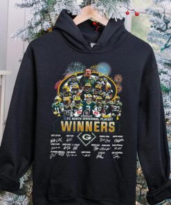 Fireworks Green Bay Packers 23 24 NFC North Divisional Playoff winners signatures shirt